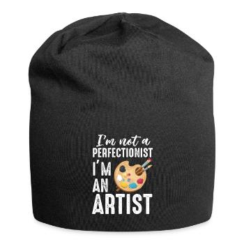 I'm Not A Perfectionist I'm An Artist - Jersey Beanie - black - Front