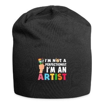 I'm Not A Perfectionist I'm An Artist - Jersey Beanie - black - Front