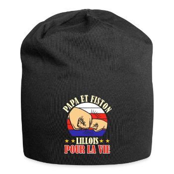 Papa Fiston Lillois Père Fils Supporter Lille - Bonnet en jersey - noir - Devant