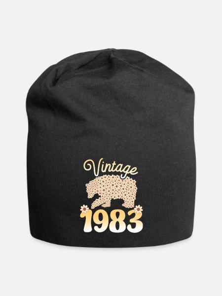 Geburtstagsfeier 1983 Frau 40 Jahre Jubiläum - Jersey-Beanie - Schwarz