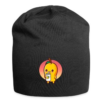 Refreshing mango enjoys mango juice - Jersey Beanie - black - Front