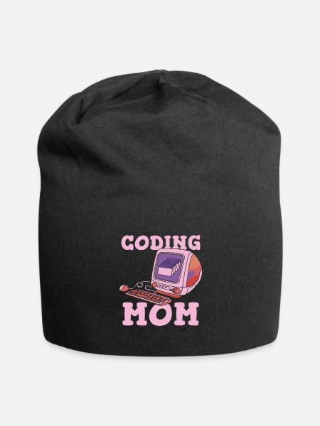 Développeur Coder Programmeur Mère - Bonnet en jersey - noir