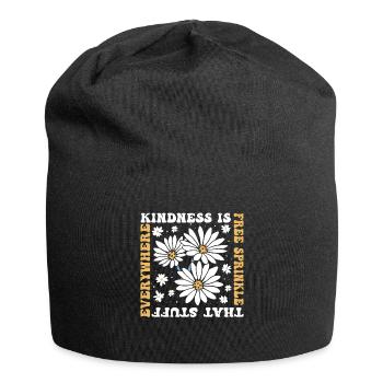 La gentillesse est gratuite, saupoudrez ce truc partout - Bonnet en jersey - noir - Devant