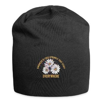 La gentillesse est gratuite, saupoudrez ce truc partout - Bonnet en jersey - noir - Devant