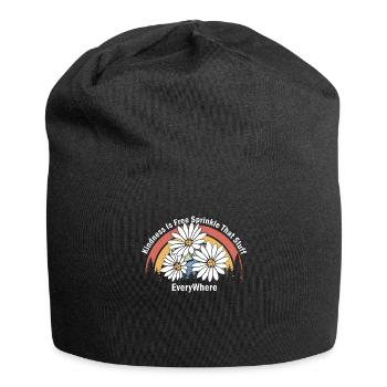 La gentillesse est gratuite, saupoudrez ce truc partout - Bonnet en jersey - noir - Devant