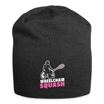 Fauteuil roulant de squash - Bonnet en jersey - charbon - Devant