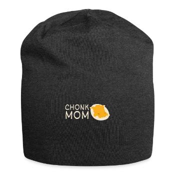 Chonk Cat Obesity - Jersey-Beanie - Anthrazit - Vorne
