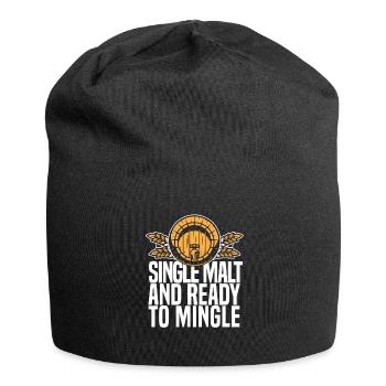 Whisky Whiskey Lustig - Jersey-Beanie - Schwarz - Vorne
