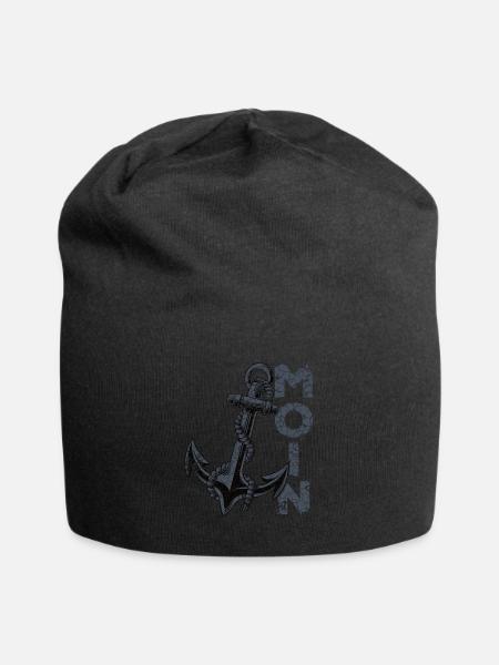 Moin Anker Ostfriesland Ostfriese - Jersey-Beanie - Schwarz