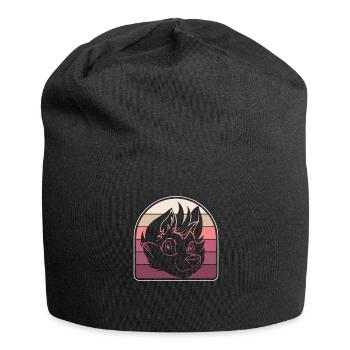 Furry Fandom Fursuits Cool - Jersey Beanie - black - Front