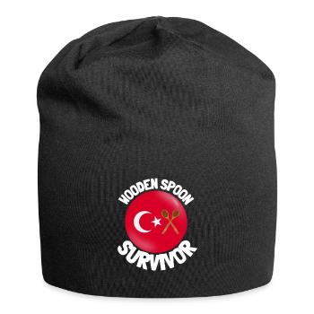 J’ai survécu à la cuillère de bois - Parenting - Bonnet en jersey - noir - Devant