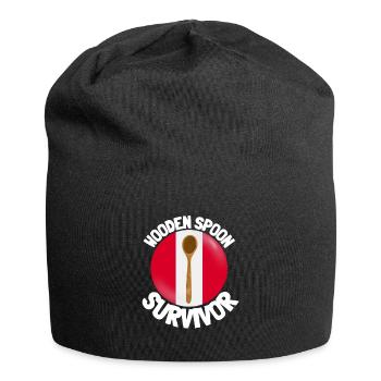 J’ai survécu à la cuillère de bois - Parenting - Bonnet en jersey - noir - Devant