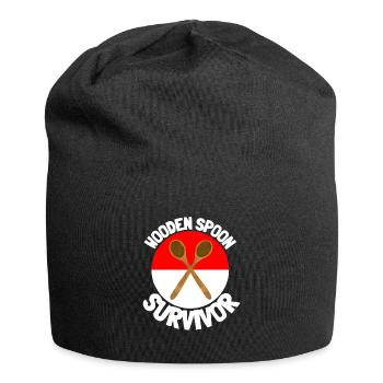 J’ai survécu à la cuillère de bois - Parenting - Bonnet en jersey - noir - Devant