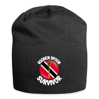 J’ai survécu à la cuillère de bois - Parenting - Bonnet en jersey - noir - Devant