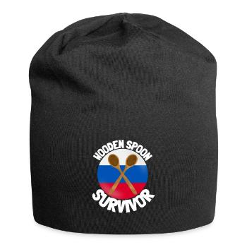 J’ai survécu à la cuillère de bois - Parenting - Bonnet en jersey - noir - Devant