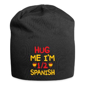 Spanish humor I'm half Spanish - Jersey Beanie - black - Front