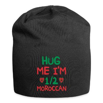 Moroccan humor I am half Moroccan - Jersey Beanie - black - Front