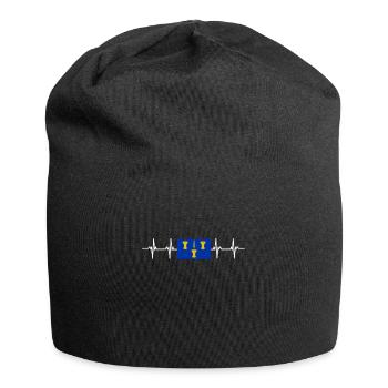 Drapeau du Cheshire du Royaume-Uni - Bonnet en jersey - noir - Devant