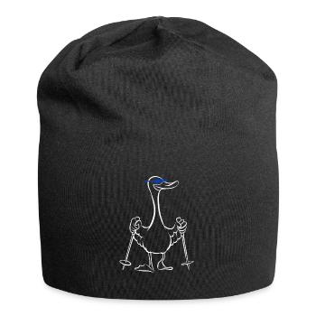 Mallard - Duck with sticks - Walking - Jersey Beanie - black - Front