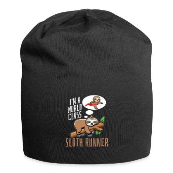 Sloth Runner Sloth Runs - Bonnet en jersey - noir - Devant