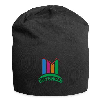 Investment Strategy Buy And Hold - Jersey-Beanie - Schwarz - Vorne