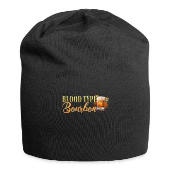Blood type Bourbon Cocktail Bartender - Jersey Beanie - black - Front