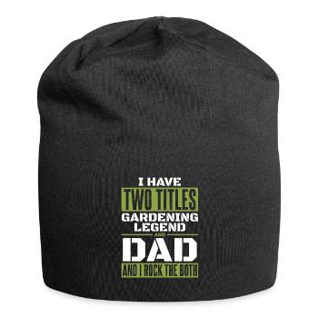 Amateur gardener Garden Father Horticultural Father - Jersey Beanie - black - Front
