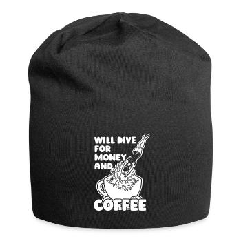 Tauchen Taucher Kaffee Kommerzielles Tauchen - Jersey-Beanie - Schwarz - Vorne