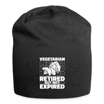 Vegetarian Retired Vegetarian - Jersey Beanie - black - Front