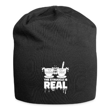 Painter Varnisher The Struggle Is Real - Jersey Beanie - black - Front