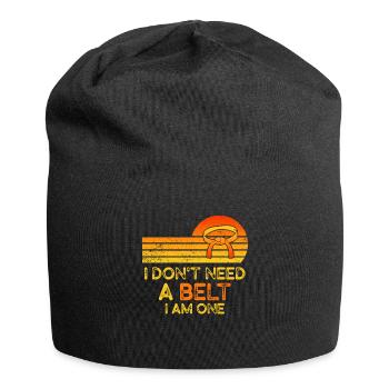 Je n’ai pas besoin d’une ceinture Je suis un karaté - Bonnet en jersey - noir - Devant