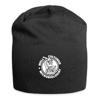 Biologie Biologe Mikroskop - Jersey-Beanie - Schwarz - Vorne