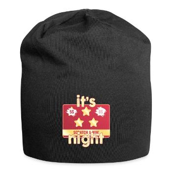Es ist Scratch And Win Night - Jersey-Beanie - Schwarz - Vorne