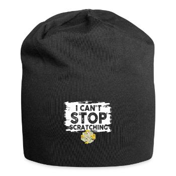 Je ne peux pas m’arrêter de me gratter - Bonnet en jersey - noir - Devant