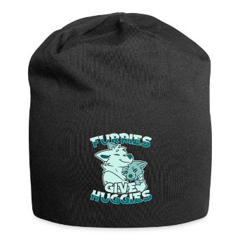 Furry Fandom Fursuits Hug - Jersey Beanie - black - Front