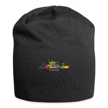 Glasgow Skyline Cityscape Glasgow - Bonnet en jersey - noir - Devant