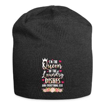 Königin der Wäsche, des Geschirrs und alles andere - Jersey-Beanie - Anthrazit - Vorne