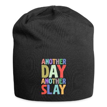 Another Day Another Slay Motivational - Jersey Beanie - black - Front