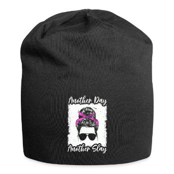 Another Day Another Slay Motivational - Jersey Beanie - black - Front
