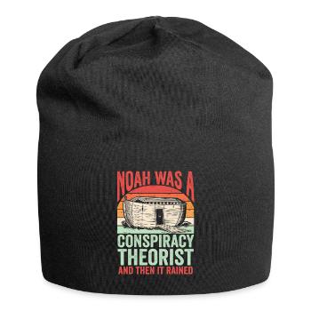 Noah Was A Conspiracy Theorist And The It Rained - Jersey Beanie - black - Front