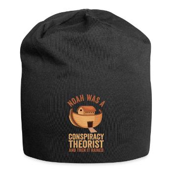 Noah Was A Conspiracy Theorist And The It Rained - Jersey Beanie - black - Front