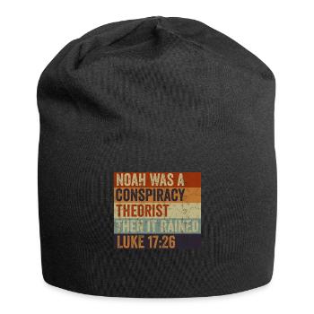 Noah Was A Conspiracy Theorist And The It Rained - Jersey Beanie - black - Front