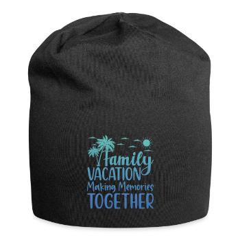 Summer holidays with the family Creating memories - Jersey Beanie - black - Front