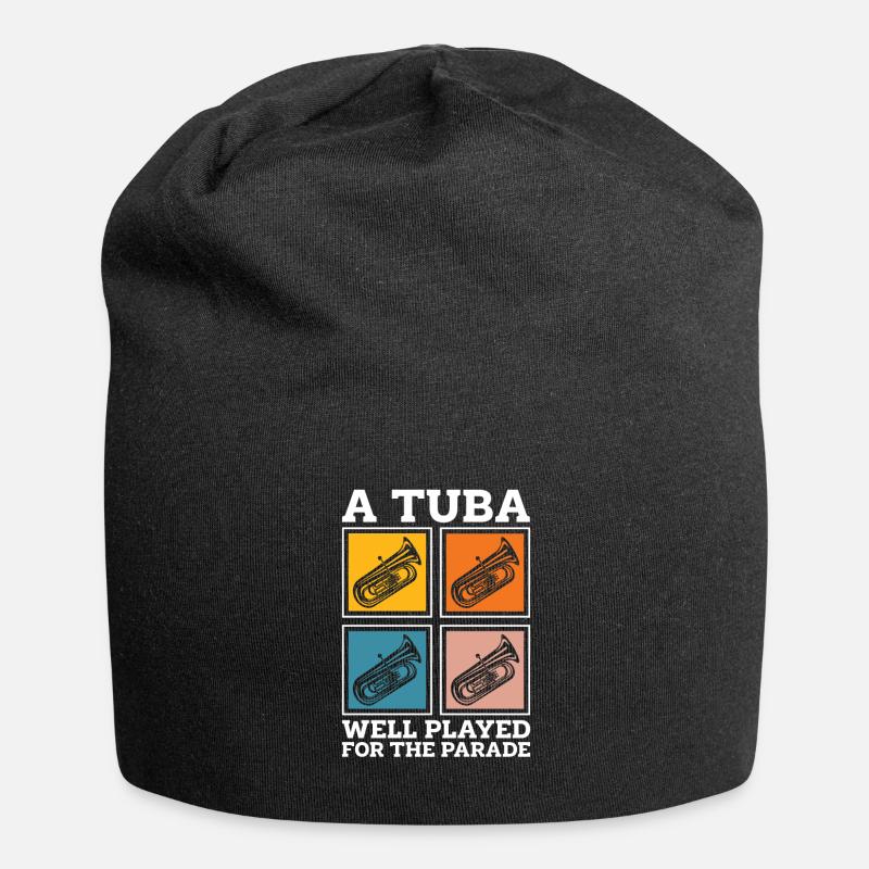 Tuba de procession de fanfare - Bonnet en jersey - noir