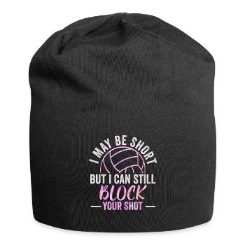 Je peux bloquer votre tir Volleyball de plage - Bonnet en jersey - noir - Devant
