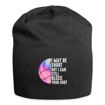 Je peux bloquer votre tir Volleyball de plage - Bonnet en jersey - noir - Devant