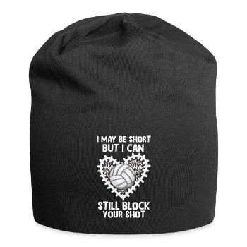 I Can Block Your Shot Beach Volleyball - Jersey Beanie - black - Front
