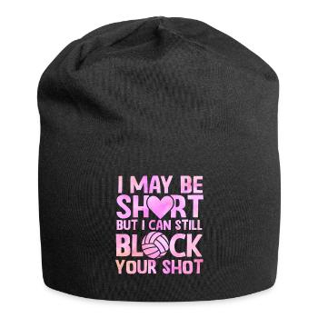 Je peux bloquer votre tir Volleyball de plage - Bonnet en jersey - noir - Devant