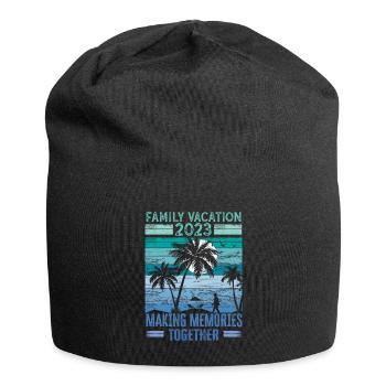 Summer holidays with the family Creating memories - Jersey Beanie - black - Front