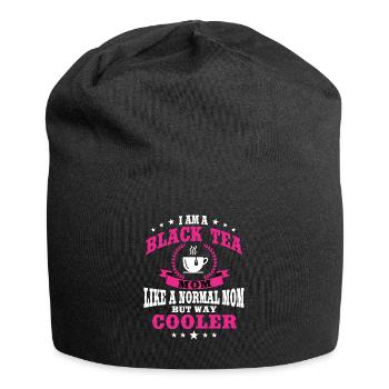 Schwarztee Mama Outfit Zum Muttertag - Jersey-Beanie - Schwarz - Vorne